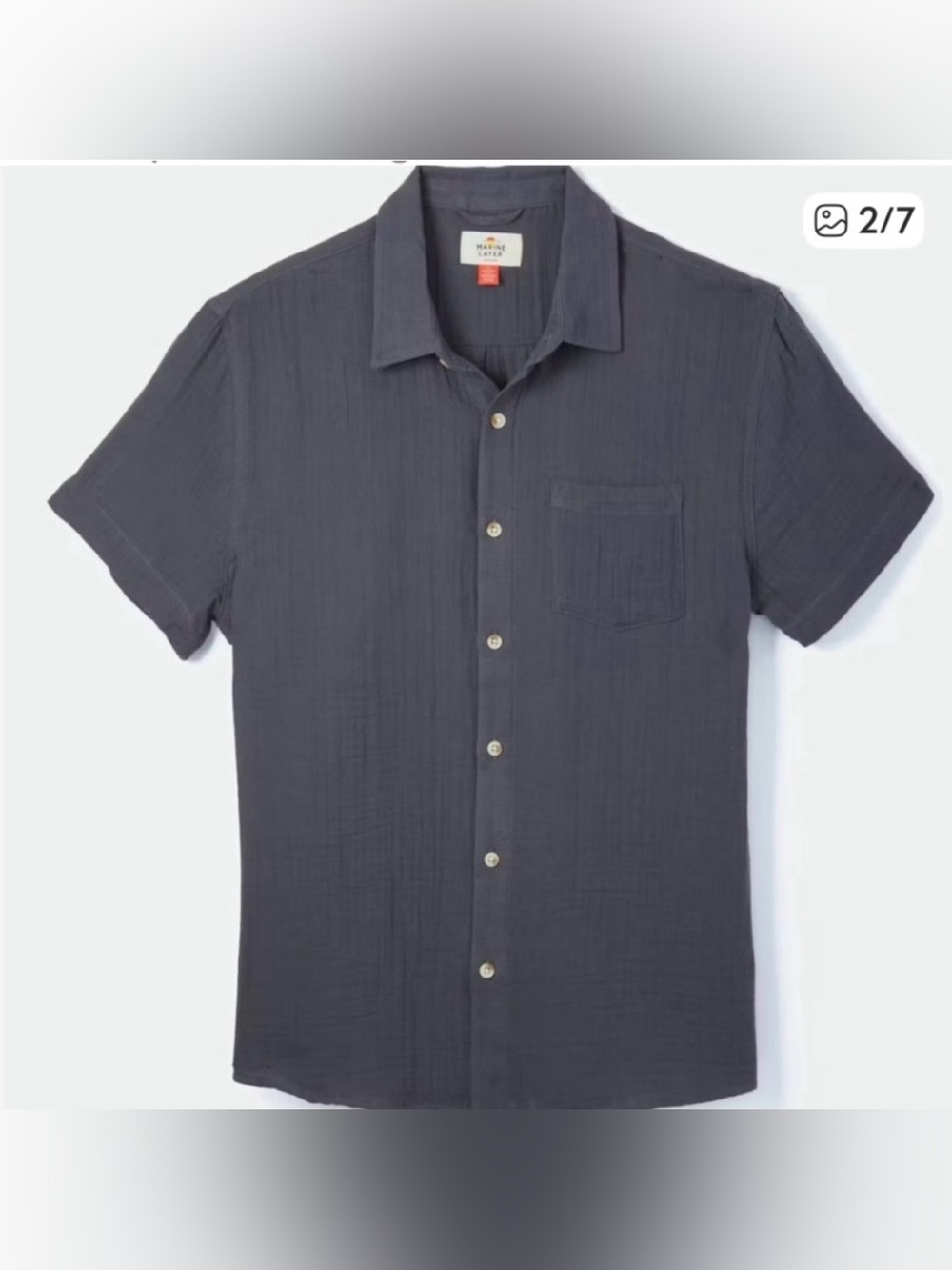 Marine Layer Short Sleeve Button Up - Size L